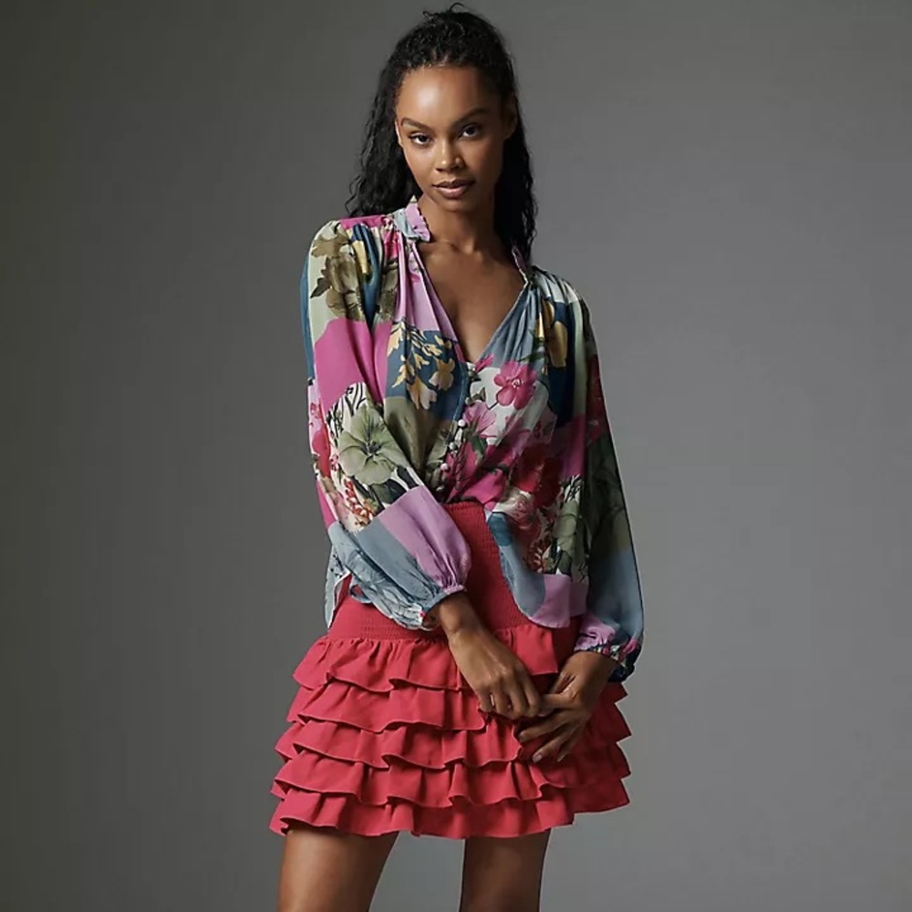 Anthropologie Estela Sheer Blouse size small - Picture 2 of 4